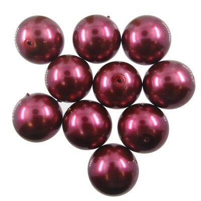bead round 16mm lilac (10pcs)