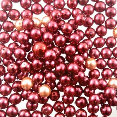 beads asorti Red-1 (50g) Czech - j222