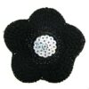 sewing-on patch Flower 75mm cloth with plastic sequins - k1288-9
