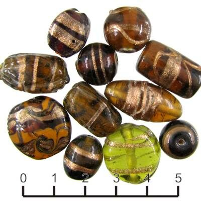 beads asorti (50g) brown