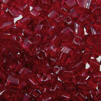 seed beads cubes 3.5mm Siam Ruby (25g) Czech - j1591