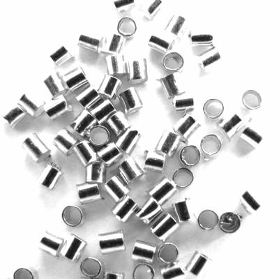 crimp tubes 1.5mm silver color 50pcs - k012