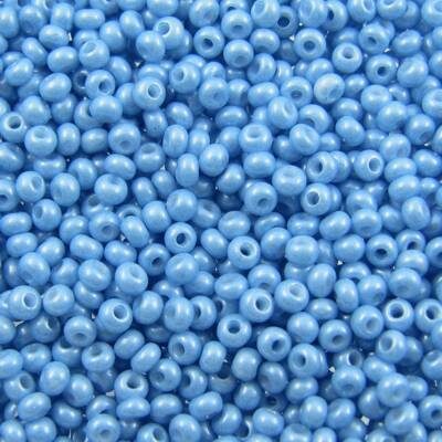 seed beads N10 Terra Pearl Blue (25g) Czech - j1588