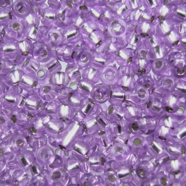 seed beads N9 Solgel Amethyst silver lined (25g) Czech - j1629