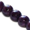 bead round 14mm Marble amethystine - f4985