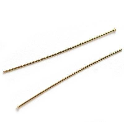 head pin 7.7cm gold plated - f2525