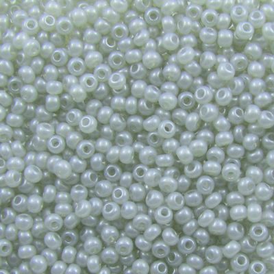 seed beads N10 Grey terra pearl alabaster (25g) Czech - j1656