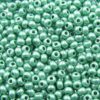seed beads N8 Turquoise Green metallic (25g) Czech - j1676