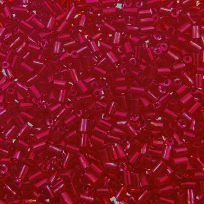 buggles 3mm light Siam Ruby supertwisted (25g) Czech - j1645
