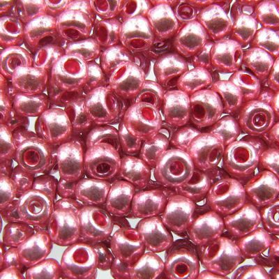 seed beads N7 Pink terra metallic (25g) Czech - j1683