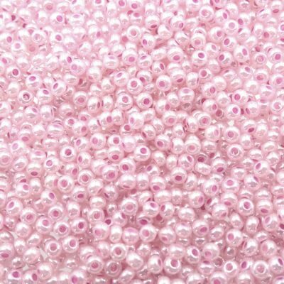 seed beads N10 Pearl light Pink (25g) Czech - j1720