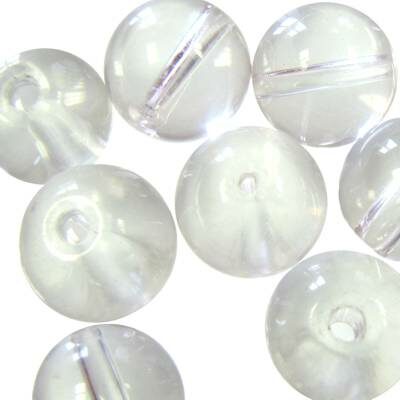 bead round 12mm crystal (10pcs) India - b361-001