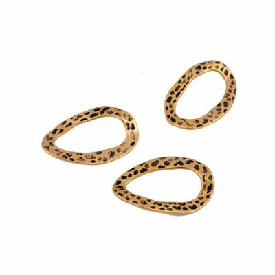 connector 28x18mm old gold color - s16467