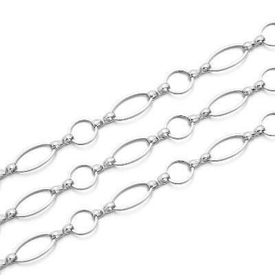 chain with 12mm and 19.5x10.5mm links nickel color - s28510