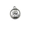 pendant 12mm silver color - k1407-7