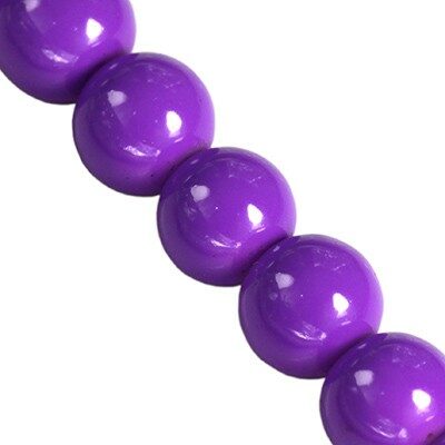 (Latviski) pērle apaļa 8mm (20gab) ultra violeta Panacolor™