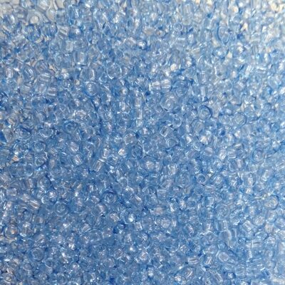 seed beads N10 Crystal Blue dyed (25g) Czech - j1754