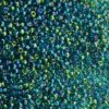 seed beads N10 Teal Green rainbow (25g) Czech - j1763