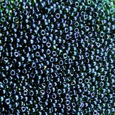 seed beads N10 Dark Green Sfinx (25g) Czech - j1768