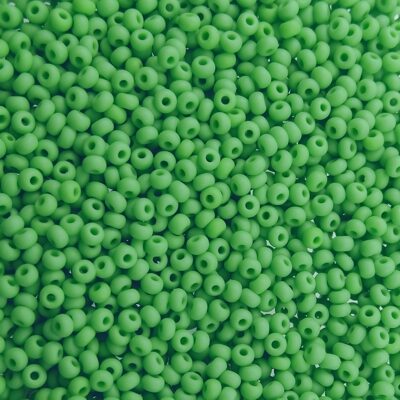 seed beads N10 Light Green (25g) Czech - j1778