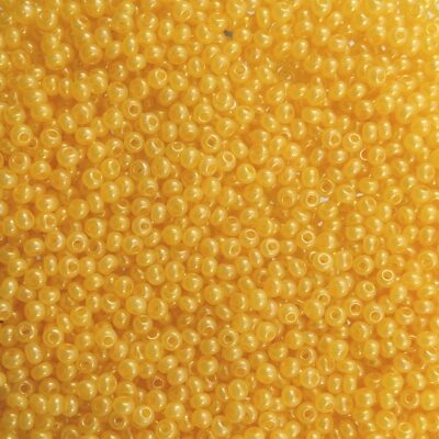 seed beads N11 Yellow lustered (25g) Czech - j1769