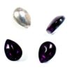 bead drop 11x8mm with mirror amethyst - k161-am