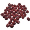 bead firepolished snake 4mm bordeaux (50pcs) Czech - c006