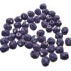 bead firepolished snake 4mm violet (50pcs) Czech - c008