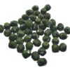 bead firepolished snake 4mm d.green (50pcs) Czech - c011