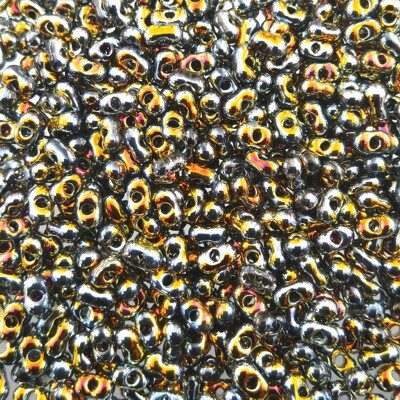 seed beads two-piece 2x4mm Crystal Full Marea (25g) Czech - j1787