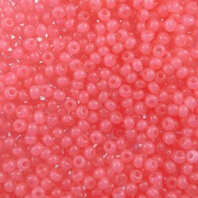 seed beads N10 Pink 3 dyed alabaster (25g) Czech - j1817