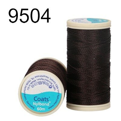 thread Nylbond 60m 100% bonded nylon Dark Brown - ccoat450506009504