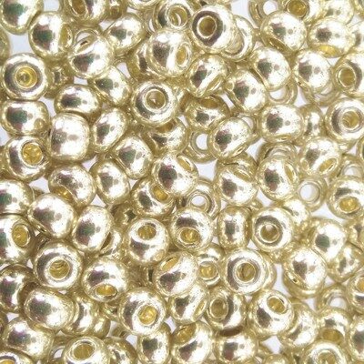 seed beads N6 Champagne Gold (25g) Czech - j1840