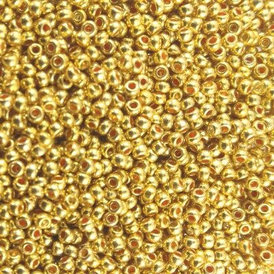 seed beads N12 Gold (25g) Czech - j1839