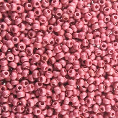 seed beads N10 Pink terra metallic (25g) Czech - j1844