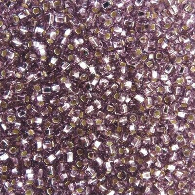 seed beads N10 Light Amethyst silver lined (25g) [] Czech - j1848