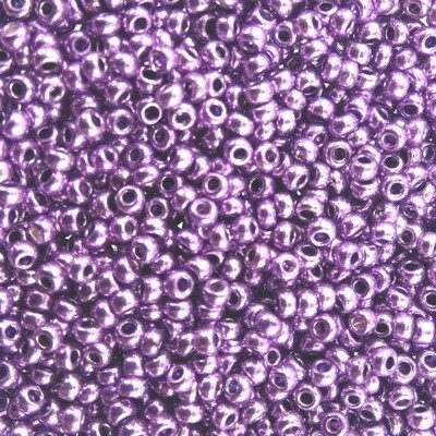 seed beads N11 Purple dyed metallic (25g) Czech - j1842