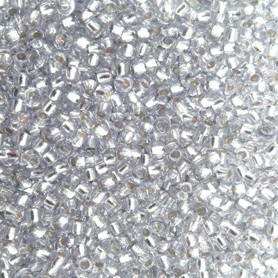 seed beads N10 Violet 1 dyed silver lined (25g) Czech - j1877