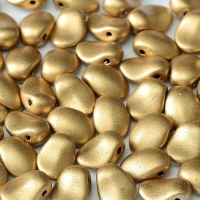 (Latviski) pērle Tulpes ziedlapa Tulip 6x8mm (24gab) Aztec Gold