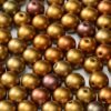 (Latviski) pērle apaļa 4mm (50gab) Ancient Gold