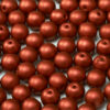 (Latviski) pērle apaļa 4mm (50gab) Lava Red