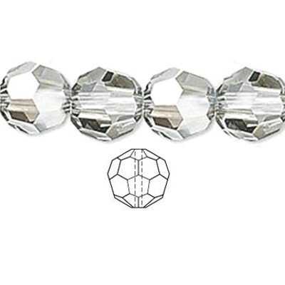 bead round faceted 12mm Crystal - k1474