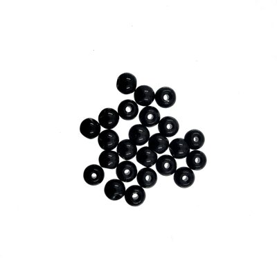 bead round 4mm Onyx Obsidian (24pcs) - k1574