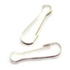 hook clasp 10mm (12pcs) silver color - f3505