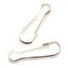 hook clasp 13mm (12pcs) silver color - f3507