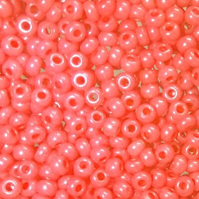 seed beads N8 Pink ceylon (25g) Czech - j1918