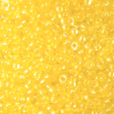 seed beads N10 Yellow terra pearl dyed crystal (25g) Czech - j1919