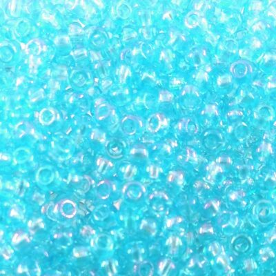 seed beads N9 Aquamarine Rainbow (25g) Czech - j1934