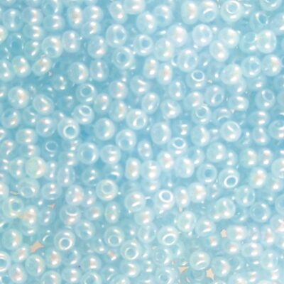 seed beads N10 Blue terra pearl dyed alabaster (25g) Czech - j1924