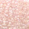(Latviski) pērlītes N8 g.rozā ar varavīksni "Pink dyed Crystal